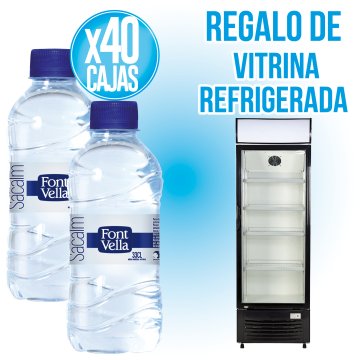 PER 40 FONT VELLA DE 33CL, REGAL D'UNA VITRINA DE 268LT.