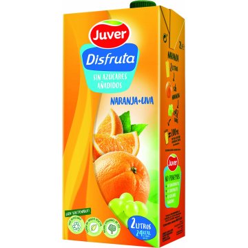 Zumo Juver Disfruta Naranja-uva Brik 2 Lt