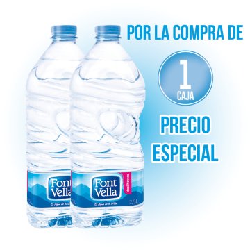 1 FONT VELLA 2.5LT PET (4 U) A PRECIO ESPECIAL