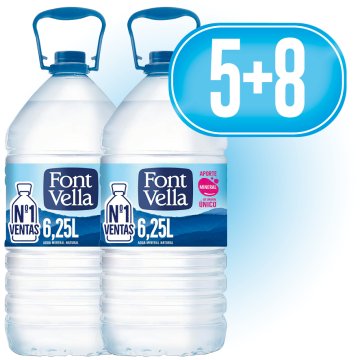 5 FONT VELLA 6.25LT (3 U) + REGALO 8 FONT VELLA 6.25LT (3 U)