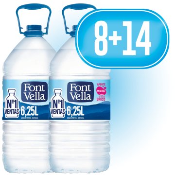 8 FONT VELLA 6.25LT (3 U) + REGALO 14 FONT VELLA 6.25LT (3 U)