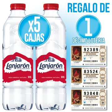 5 LANJARON 500 PET + 1 DECIMO LOTERIA NAVIDAD