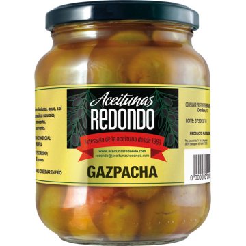 Aceitunas Redondo Gazpacha Tarro 400 Gr