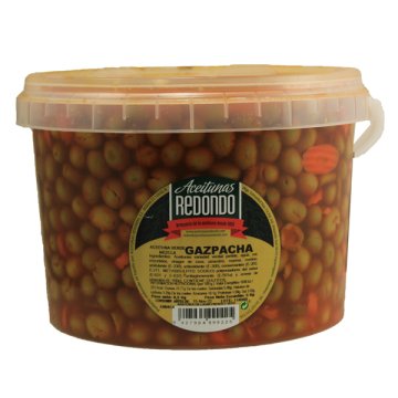 Aceitunas Redondo Gazpacha Cubo 5 Kg