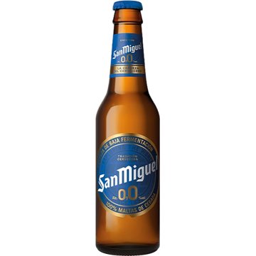 Cerveza San Miguel 0.0 % Vidrio 1/5 Retornable