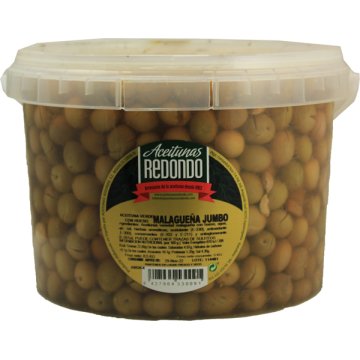 Olives Redondo Malaguenya Jumbo Cubell 5 Kg