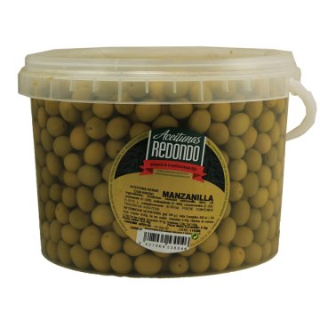 Aceitunas Redondo Manzanilla Fina Cubo 5 Kg