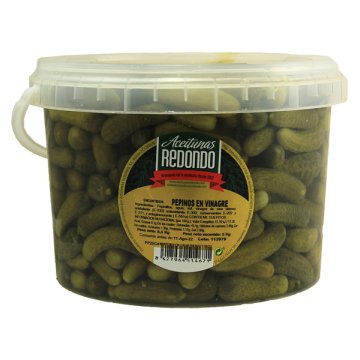 Pepinillos Redondo En Vinagre 60/80 Cubo 5 Kg