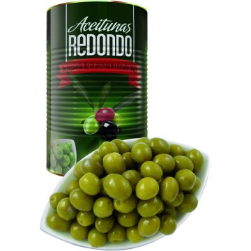 Aceitunas Redondo Perdigon Sabor Anchoa Lata 5 Kg