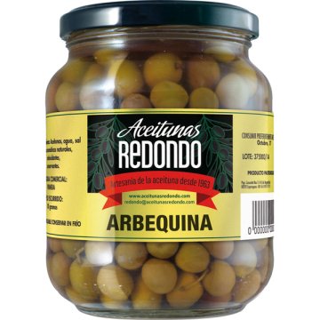 Aceitunas Redondo Arbequina Tarro 400 Gr