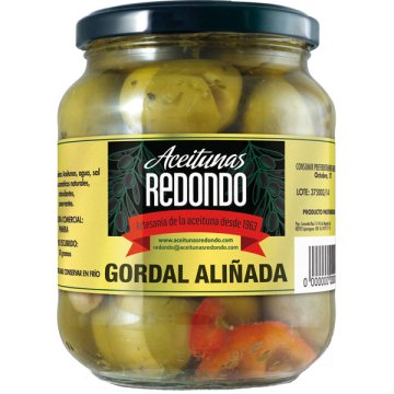 Olives Redondo Gordal Partida Pot 400 Gr