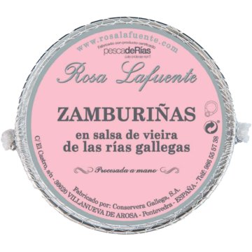 Zamburiñas Rosa Lafuente Rías Gallegas En Salsa Vieira Lata Ro 120 Gr