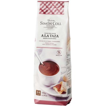 Xocolata A La Tassa Simón Coll 28% Cacau Amb Canyella En Pols 180 Gr