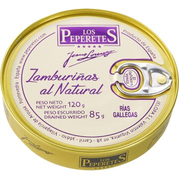 Zamburiñas Los Peperetes Al Natural Llauna Ro 120 Gr