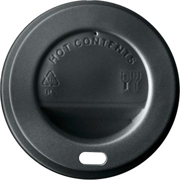 Tapa Vaso Tecnopacking Travel Econo Negra 80mm 100 U