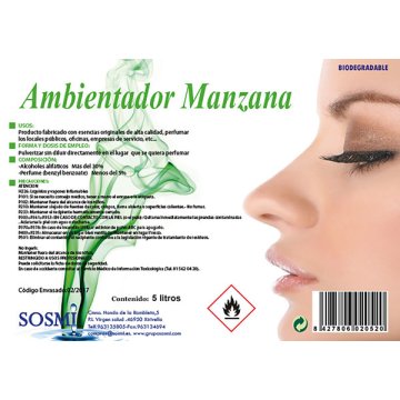 Ambientador Sosmi Manzana Líquido 5 Lt