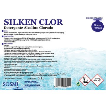 Netejador Silken Clor Desinfectant 5 Lt