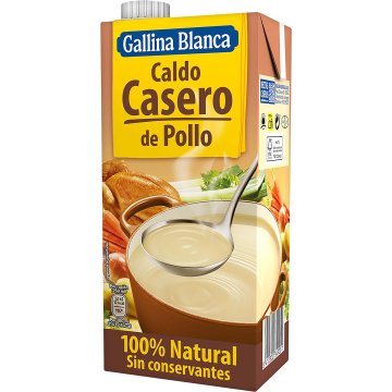 Brou Gallina Blanca Pollastre Líquid Brik 1 Lt