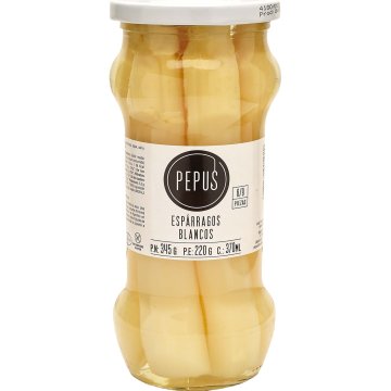 Espàrrecs Pepus Blancs 6/9 Vidre 345 Gr