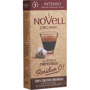 Café Novell Intenso Residuo 0 Compostable 10 Capsulas