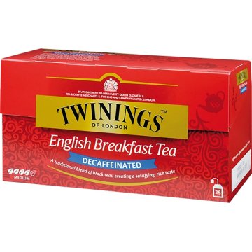 Tè Twinings Descafeïnat English Breackfast 25 Sobres