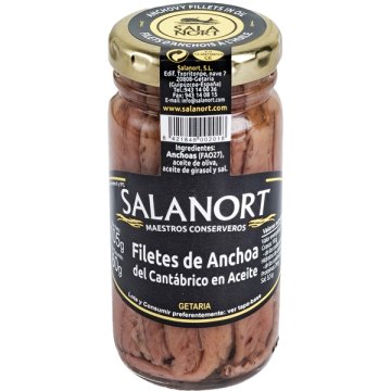Anchoas Salanort Cantábrico 100 Gr