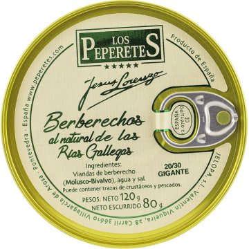 Berberechos Los Peperetes 20/30 Ol 120 Gr