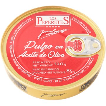 Pulpo Los Peperetes Aceite De Oliva Ro 120 Gr