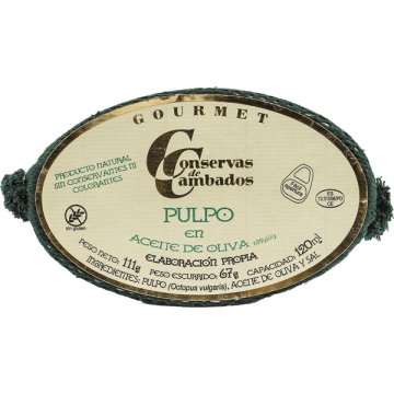 Pulpo Cambados Ria Aceite De Oliva Malla 120 Gr