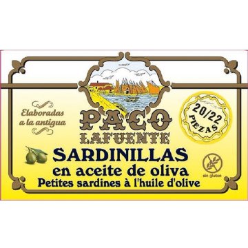Sardinetes Paco Lafuente Oli D'oliva Recarga 125 Gr