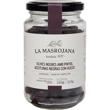 Aceitunas Masrojana Negras 220 Gr