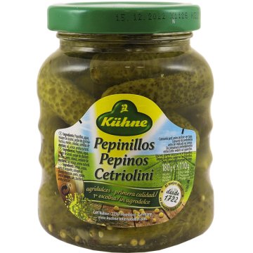 Pepinillos Kuhne Cornichons 180 Gr