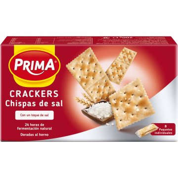 Crackers Prima Con Chispas Sal 200 Gr