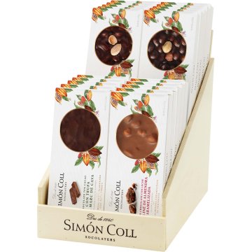 Turrón Barco 70% Cacao Expositor Madera