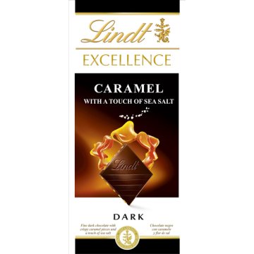 Chocolate Lindt Excellence Negro Caramelo/sal 100 Gr