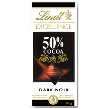 Chocolate Lindt Excellence Suave 50% Cacao 100 Gr