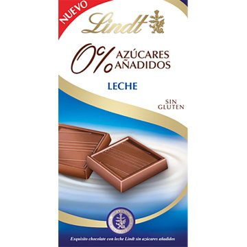 Xocolata Lindt Blau Llet Sense Sucre 100 Gr