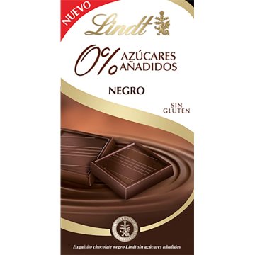 Chocolate Lindt Azul Negro Sin Azúcar 100 Gr