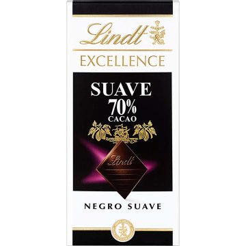 Chocolate Lindt Excellence Suave 70% Cacao 100 Gr