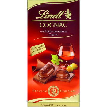 Xocolata Lindt Licor Cognac 100 Gr