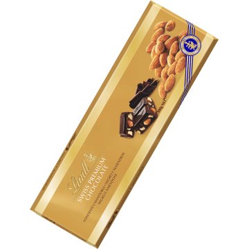 Chocolate Lindt Oro Negro Almendras 300 Gr