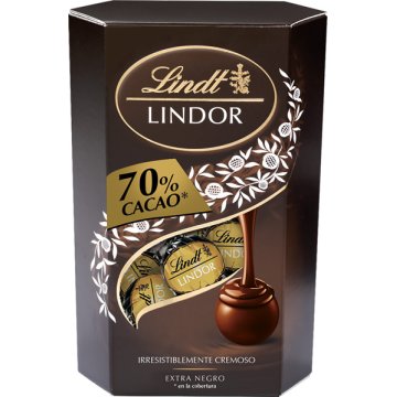 Bombons Lindor Cornet 70% Cacau 200 Gr