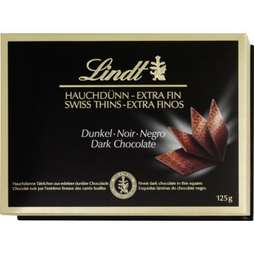 Chocolate Lindt Swis Thins Negro Regalar 125 Gr