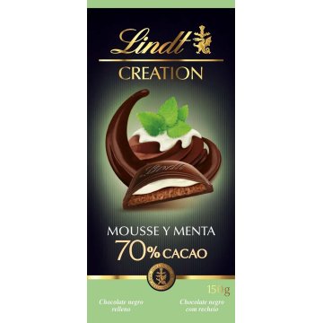 Chocolate Lindt Creation Menta 70% Cacao 150 Gr