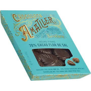 Hojas De Chocolate Amatller Sal 60 Gr