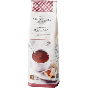 Chocolate Simón Coll Polvo Vainilla 18% Cacao 180 Gr