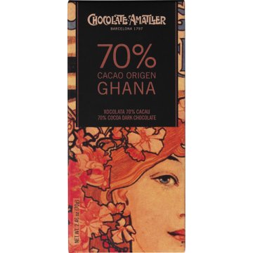 Xocolata Amatller Ghana 70% Cacau 70 Gr