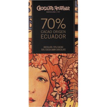 Chocolate Amatller Ecuador 70% Cacao 70 Gr
