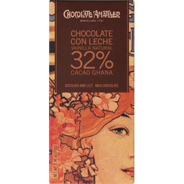 Chocolate Amatller Ghana Lehce Bourbon 32% 70 Gr