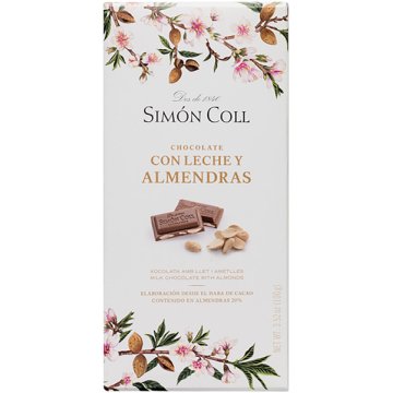 Chocolate Simón Coll Almendra 32% 200 Gr